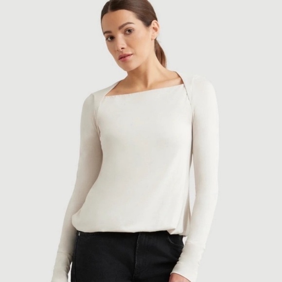 Modern Citizen Cream Long Sleeve Top - Picture 1 of 8